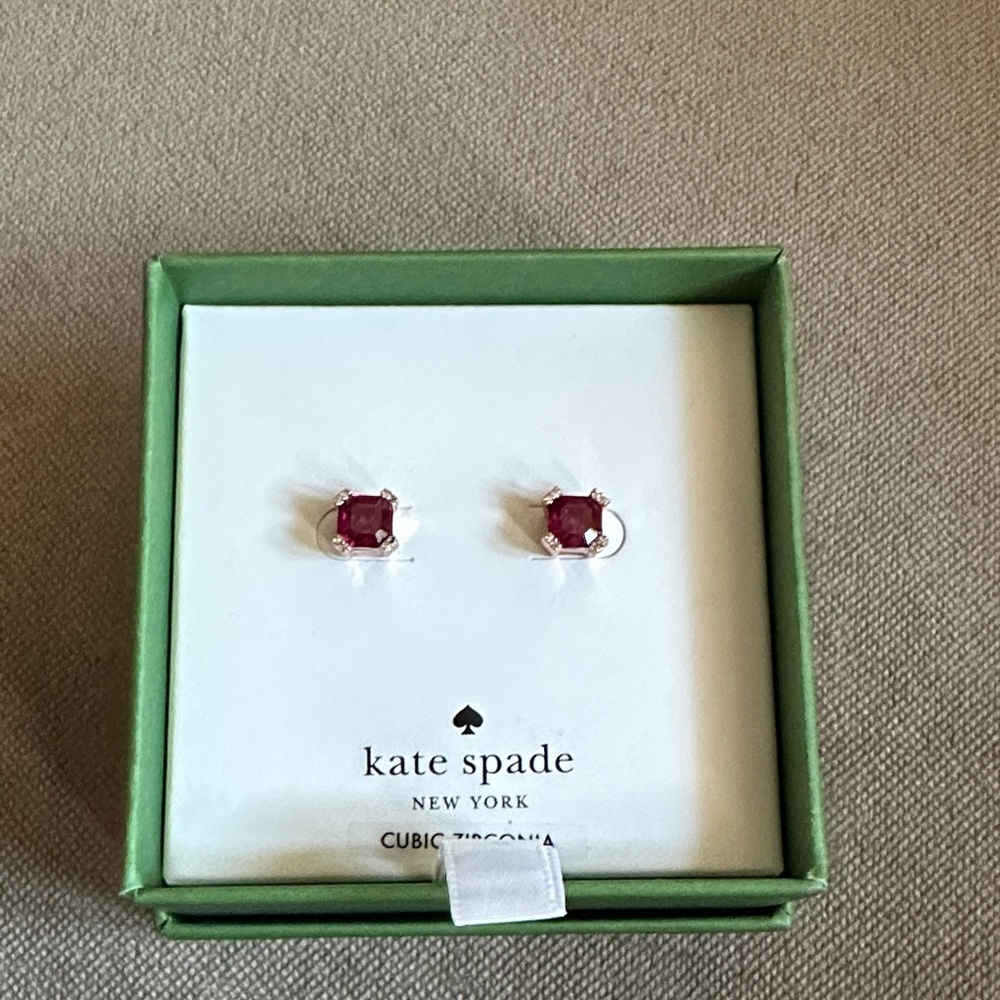 Kate Spade Ruby Red Stud Earrings